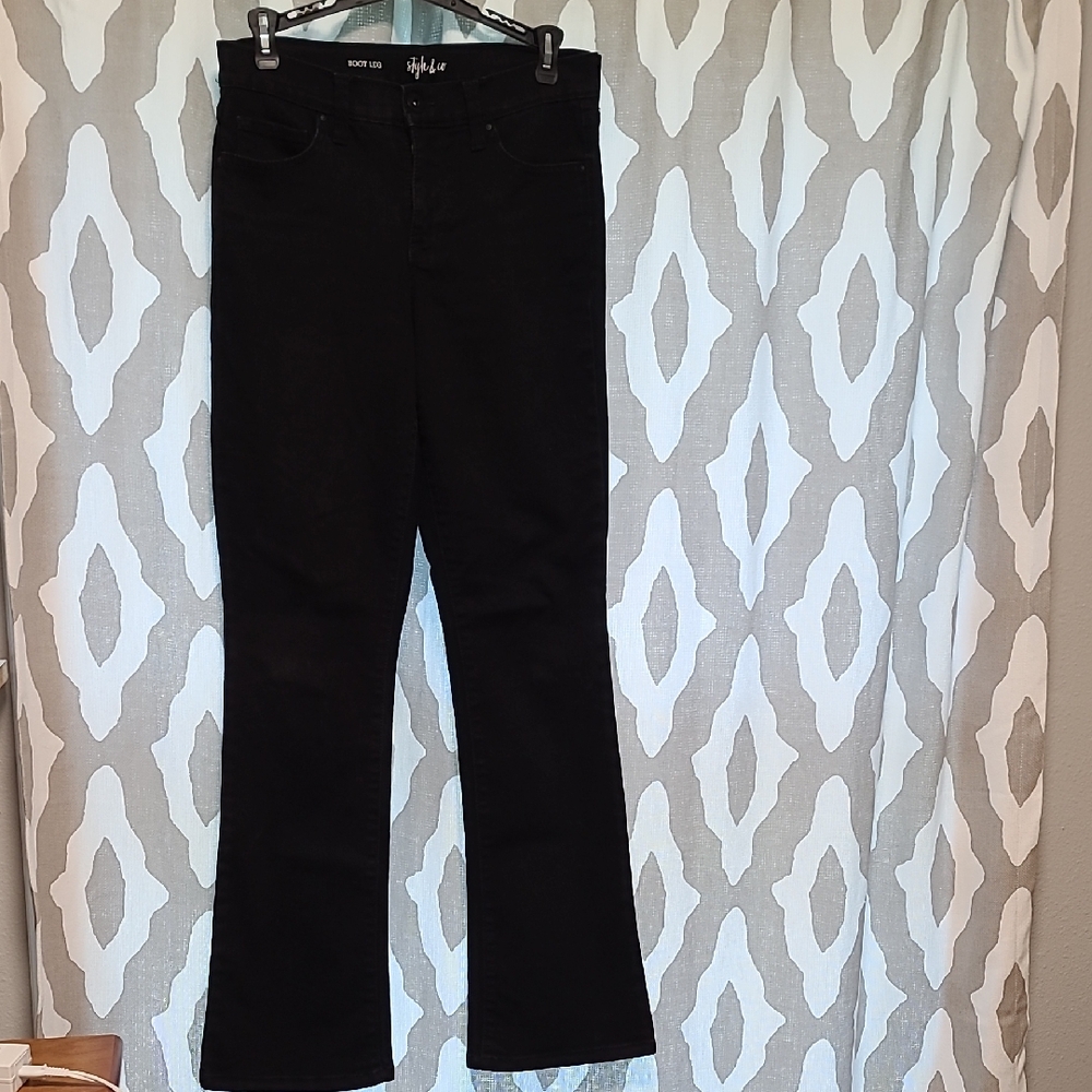 Style & Co Black Boot Cut Jeans